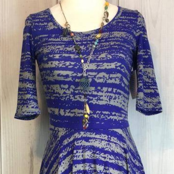 LuLaRoe Dresses & Skirts - Grey & Blue Nicole